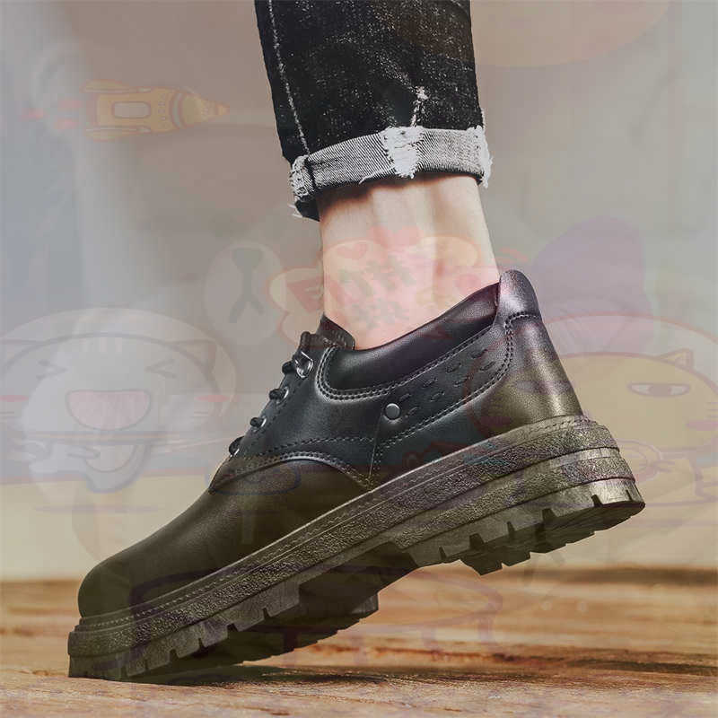 Mens Grooming Kit Gift - Dark Natural Leather Fashion Trainers Tennis