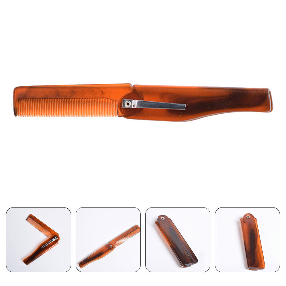 Men'S Grooming Hair - Foldable Hair Comb for Men Portable