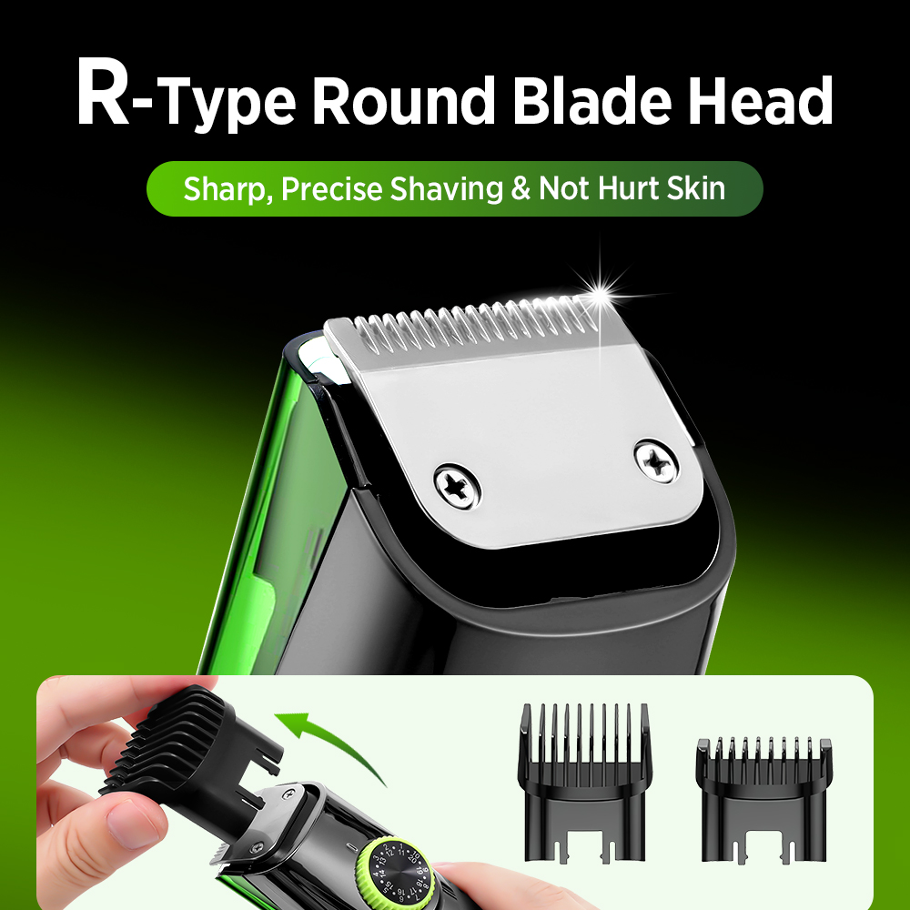 Cordless Men Beard Trimmer Ele - Men'S Grooming Vacuum ulasan dan harga