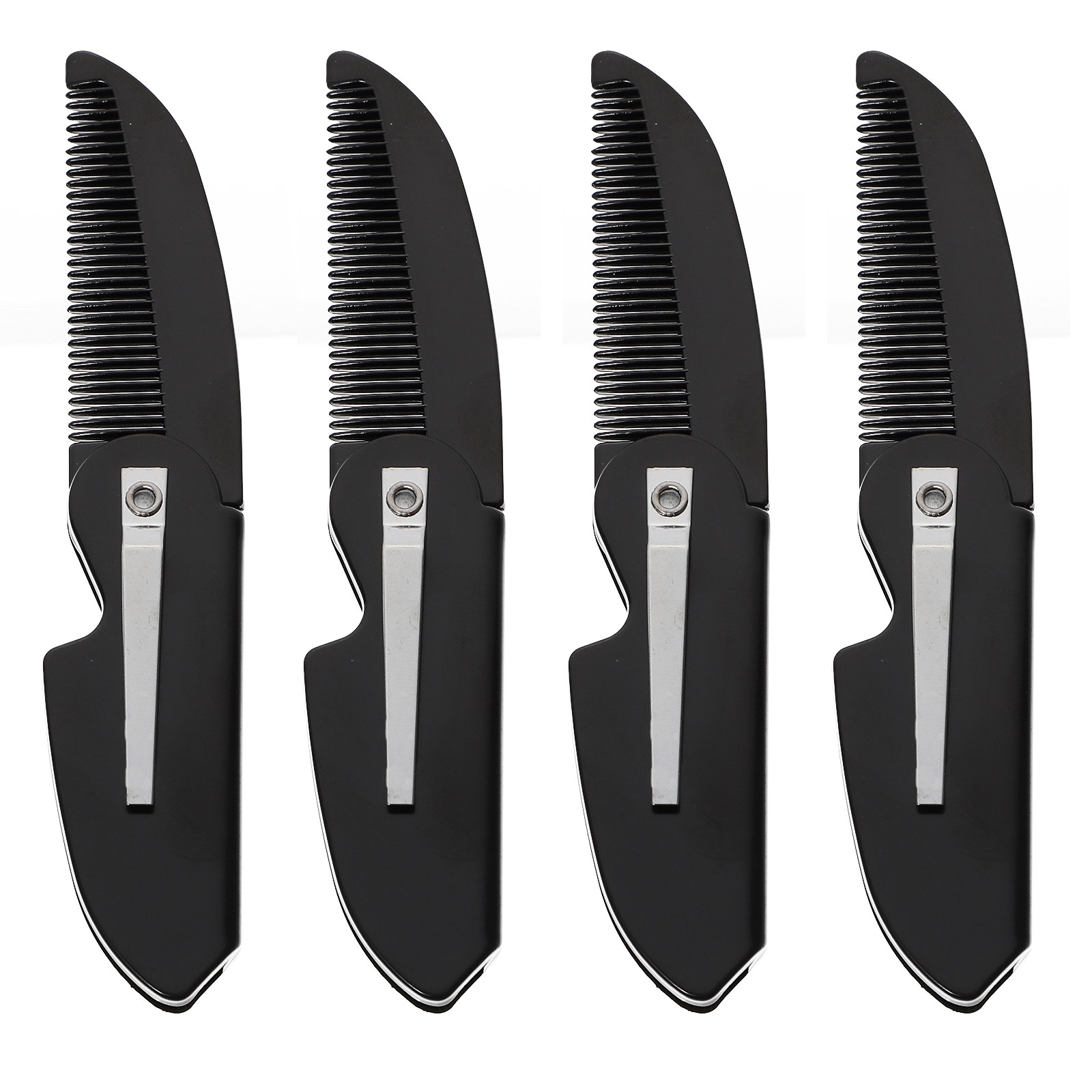 4Pcs Folding Beard Comb for Me - Mens Grooming Tools ulasan dan harga