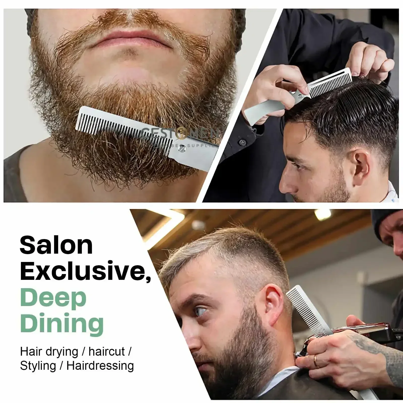 New Type 1/2PCS Portable Steel - Men'S Beard Grooming ulasan dan harga