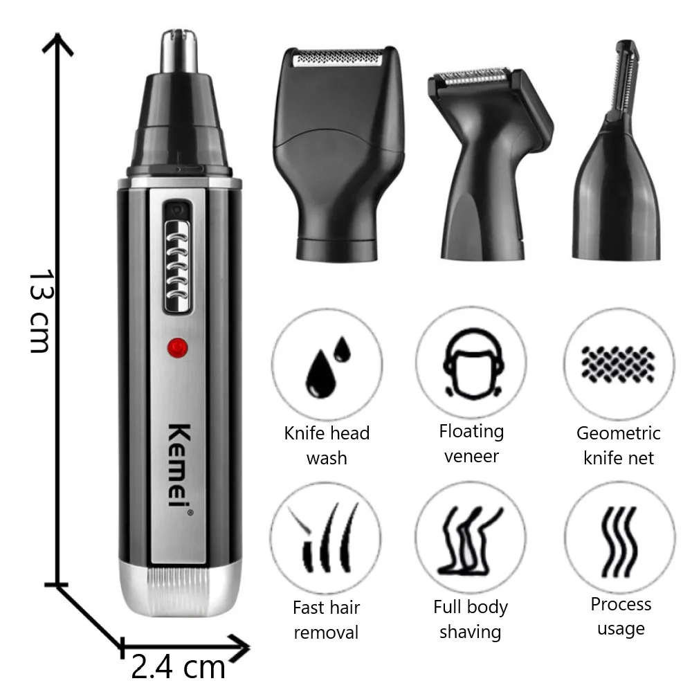 Kemei 4 in 1 trimmer for men E - Men'S Grooming Electric Trimmer ulasan dan harga