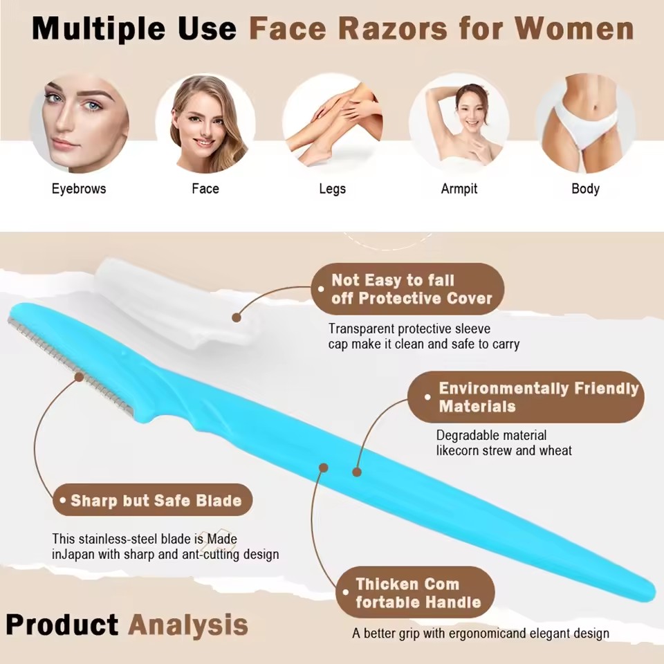 5/10/30/40pcsbrow Razor and Fa - Men'S Beard Grooming ulasan dan harga