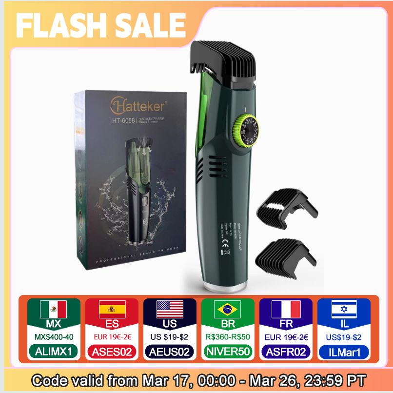 Cordless Men Beard Trimmer Rec - Men'S Grooming Vacuum ulasan dan harga