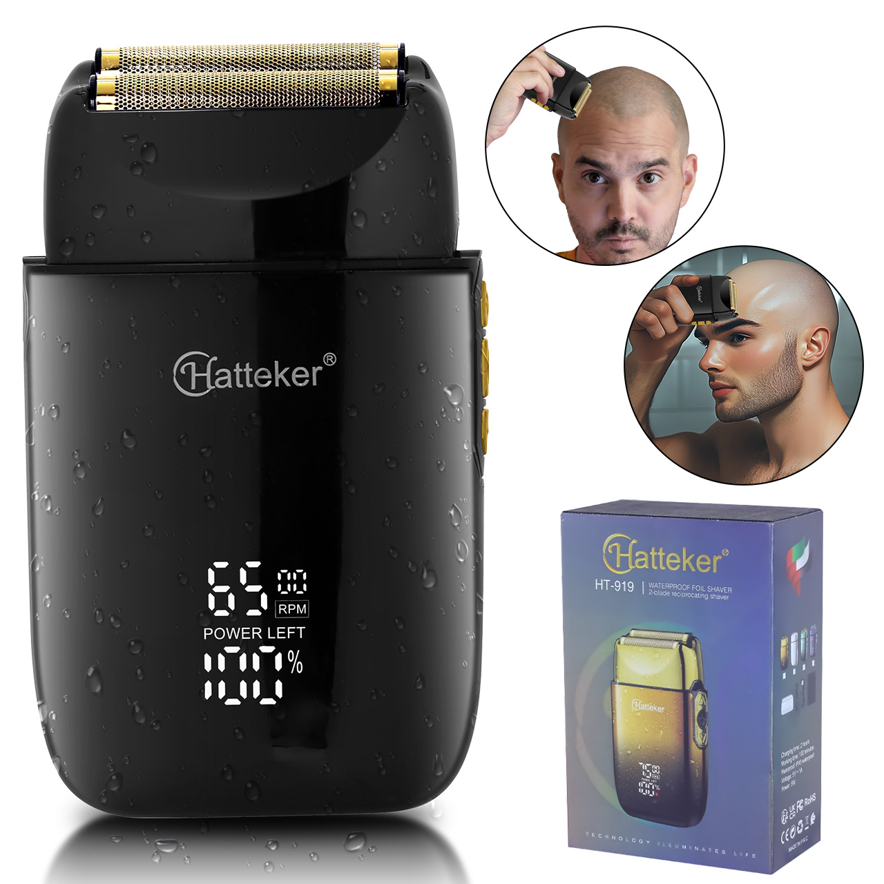 Hatteker Cordless Beard Trimme - Men'S Grooming Vacuum ulasan dan harga