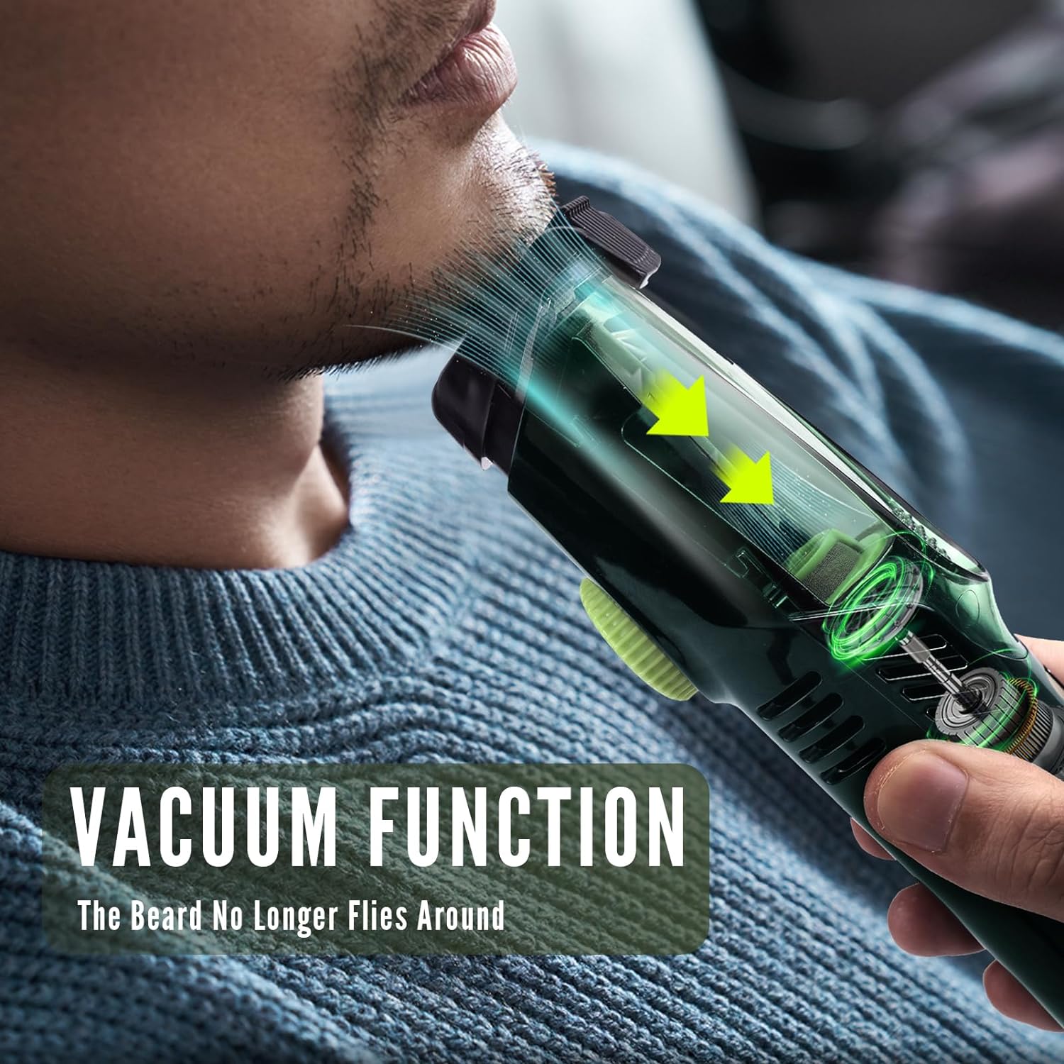 Hatteker Cordless Beard Trimme - Men'S Grooming Vacuum ulasan dan harga