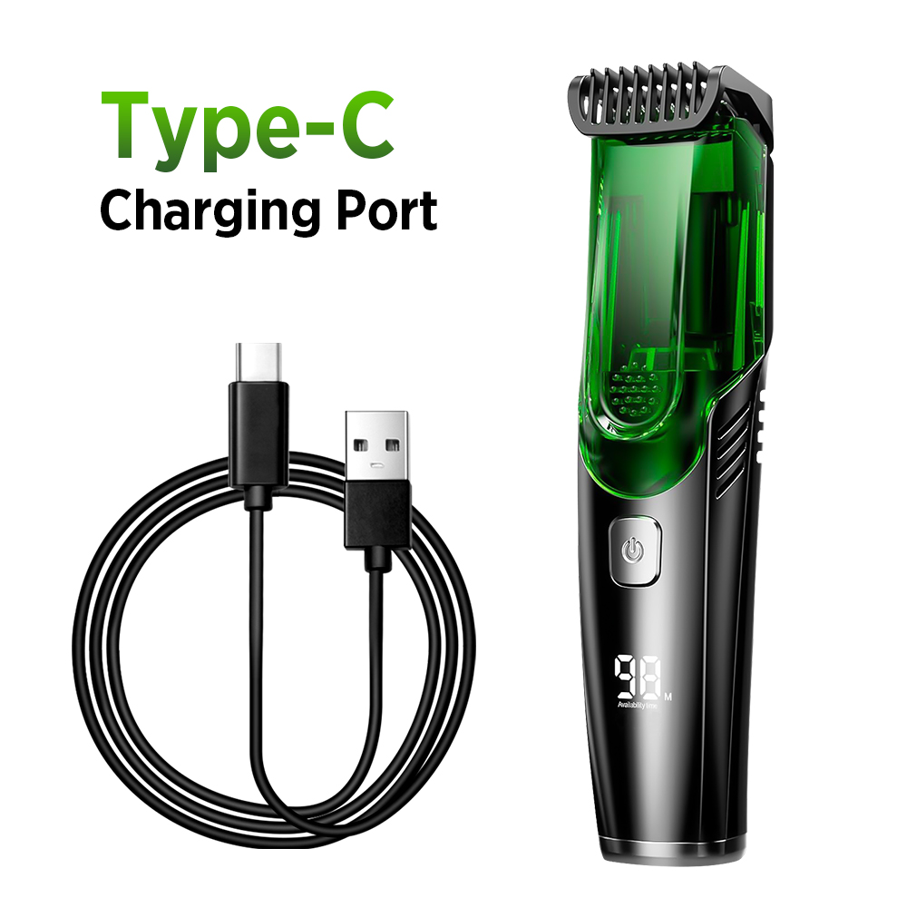 Cordless Men Beard Trimmer Ele - Men'S Grooming Vacuum ulasan dan harga