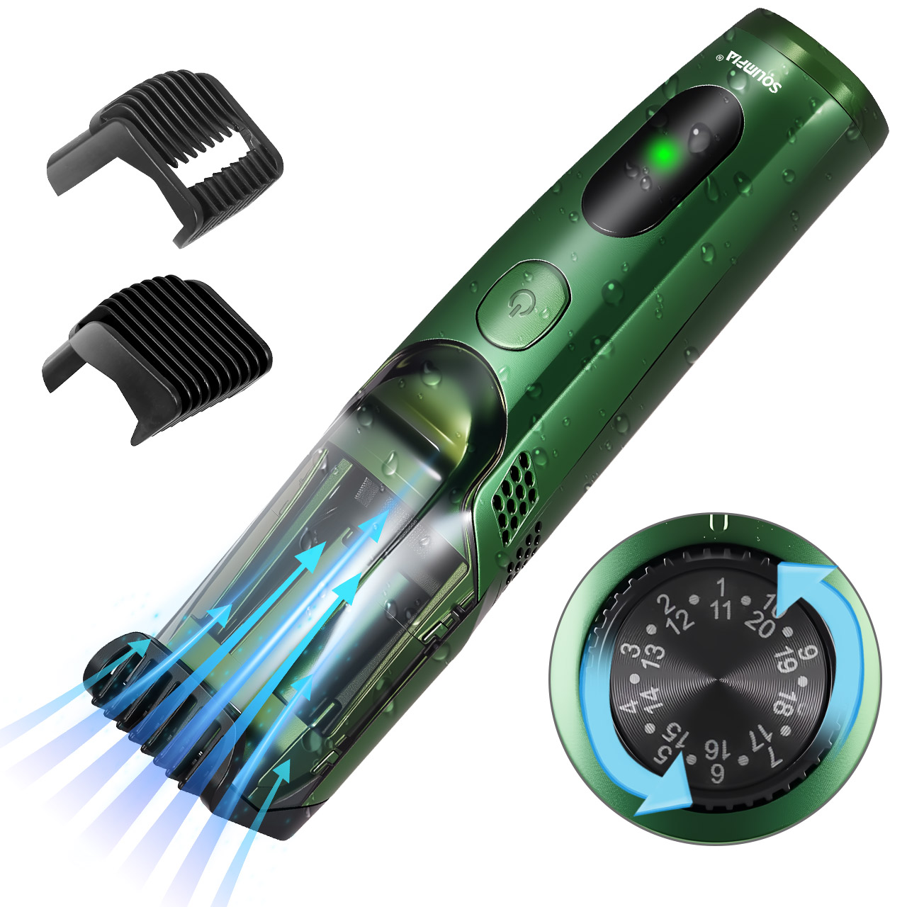Solimpia Cordless Beard Trimme - Men'S Grooming Vacuum ulasan dan harga