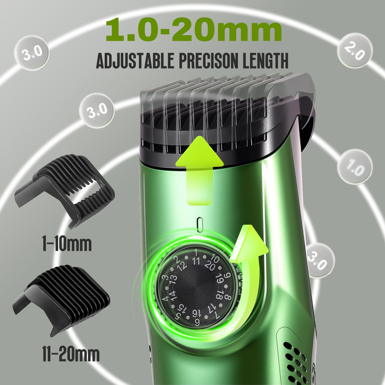 Solimpia Cordless Beard Trimme - Men'S Grooming Vacuum ulasan dan harga