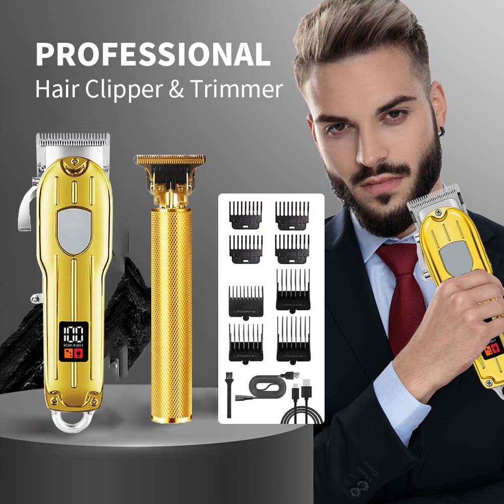 2 in 1 Electric Hair Clipper & - Men'S Grooming Electric Trimmer ulasan dan harga