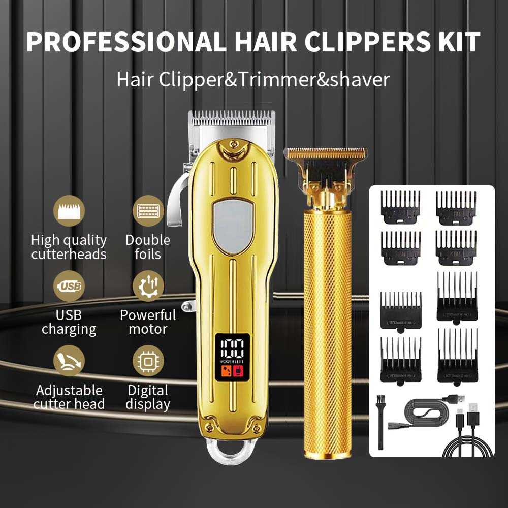 2 in 1 Electric Hair Clipper & - Men'S Grooming Electric Trimmer ulasan dan harga