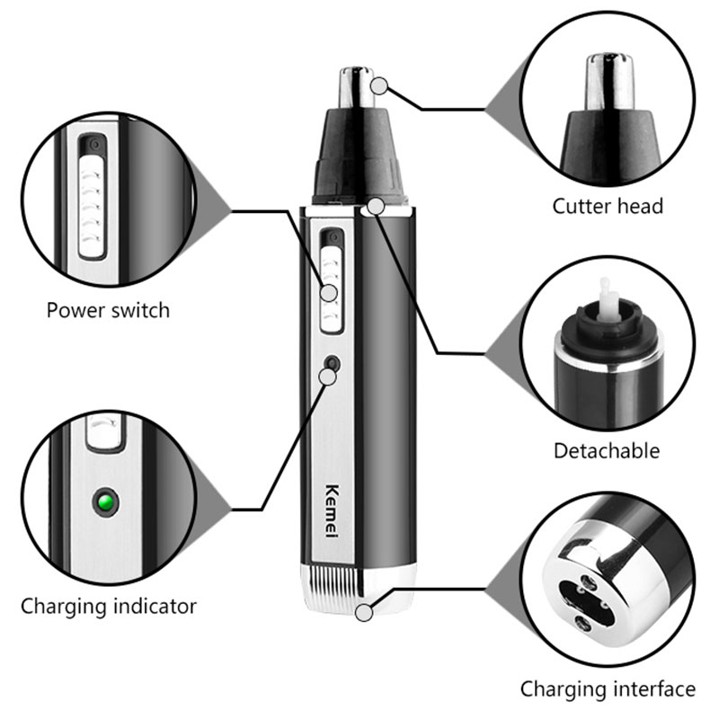 Keme 4in1 Nose Hair Trimmer Fo - Men'S Grooming Electric Trimmer ulasan dan harga