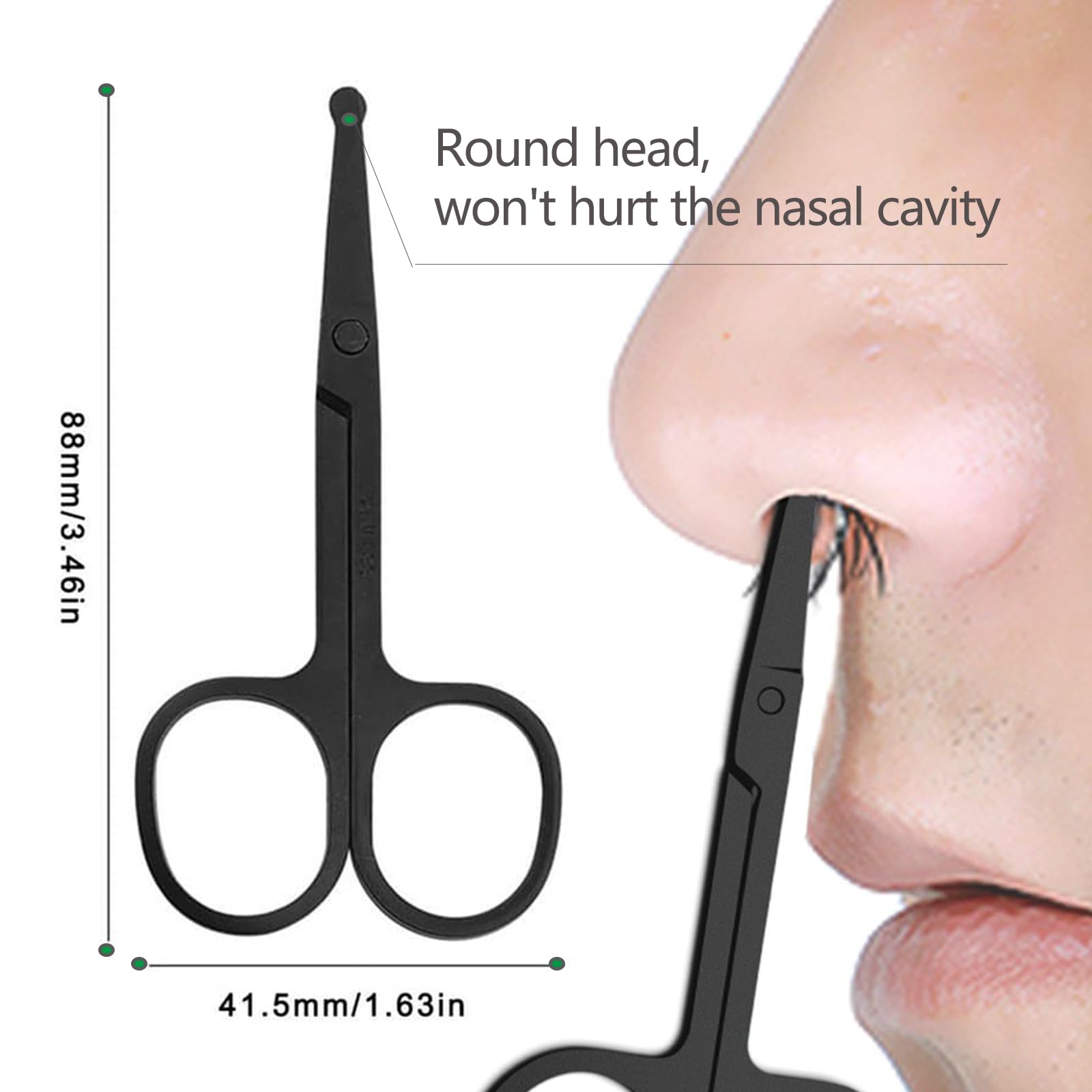 Eyebrow Scissors with Comb Fac - Men'S Grooming Electric Trimmer ulasan dan harga