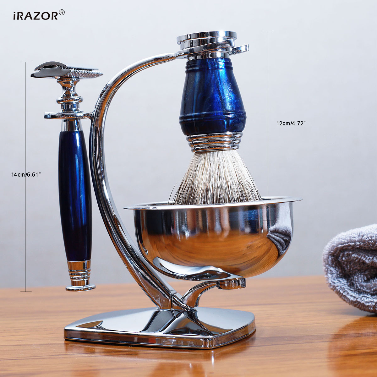 iRAZOR Royal Blue Luxury Men's - Mens Grooming Kit Gift ulasan dan harga