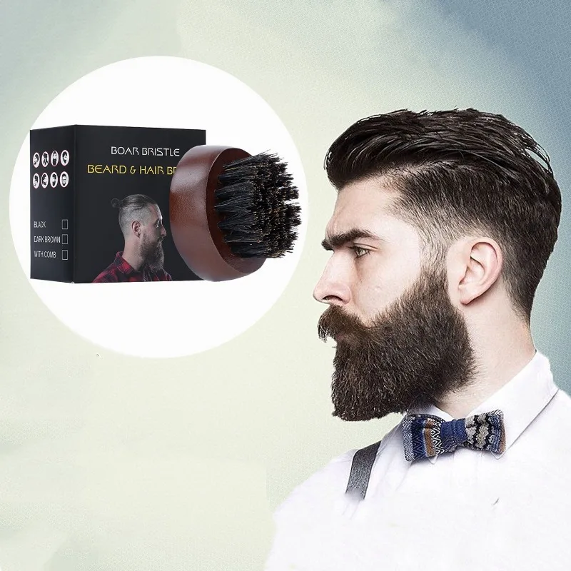 Beard Brush Man Boar Bristles  - Mens Grooming Tools ulasan dan harga