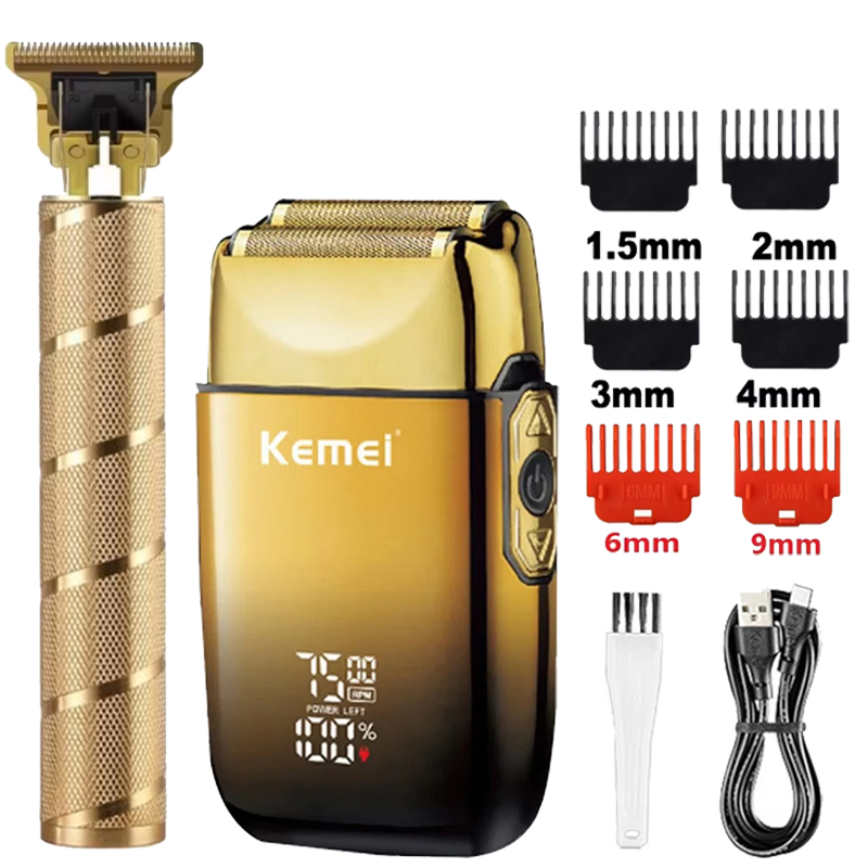 Kemei KM-TX10 T9 Hair Trimmer  - Men'S Grooming Electric Trimmer ulasan dan harga