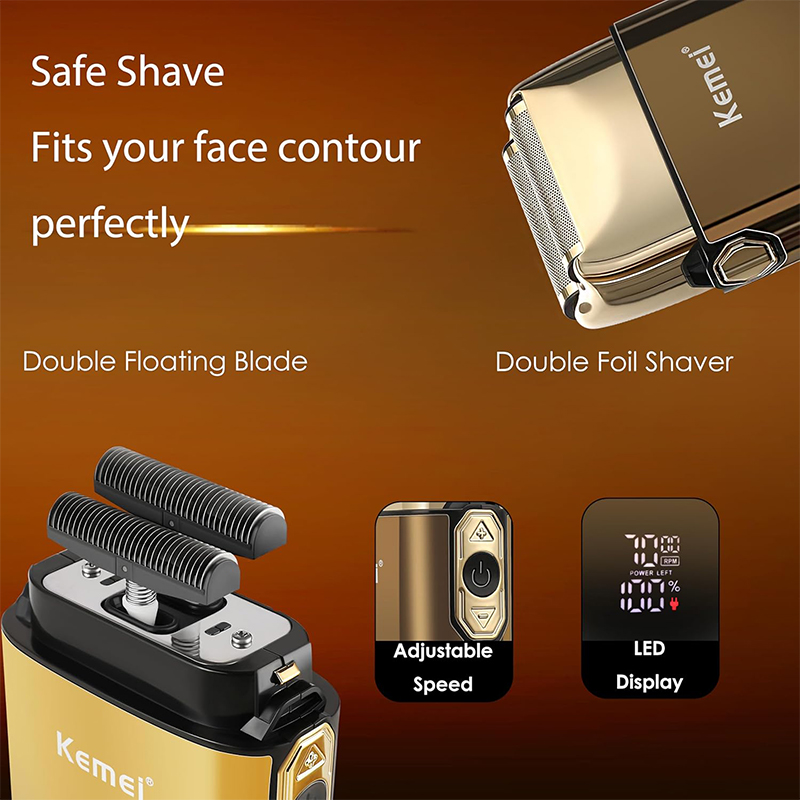 Kemei KM-TX10 T9 Hair Trimmer  - Men'S Grooming Electric Trimmer ulasan dan harga
