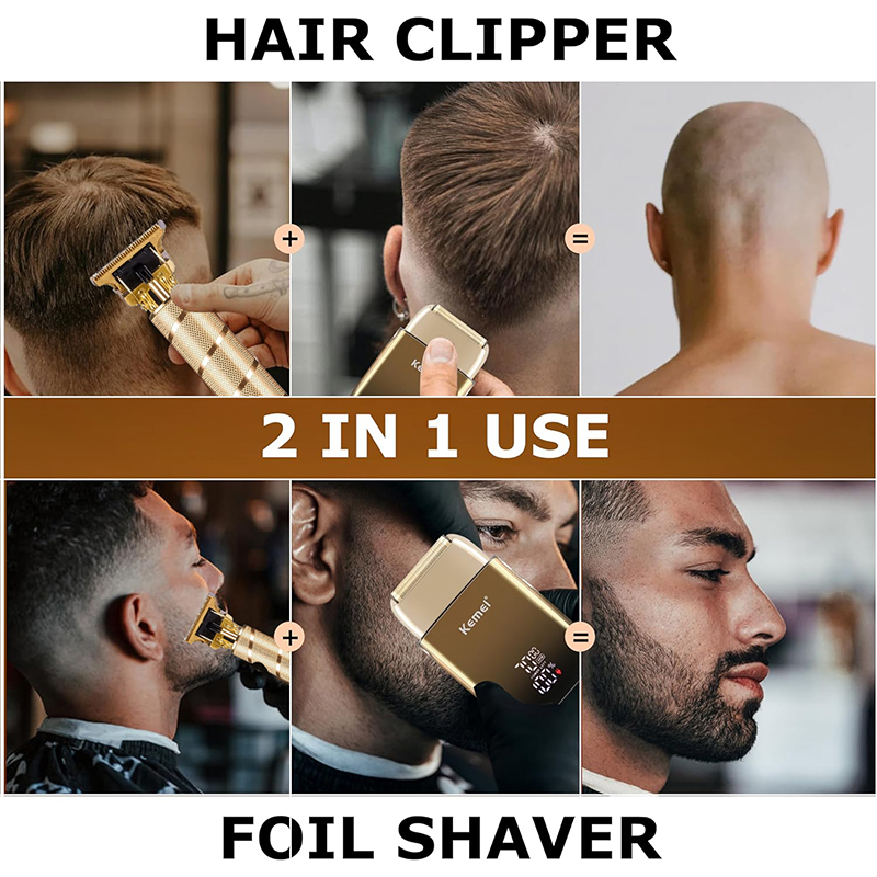 Kemei KM-TX10 T9 Hair Trimmer  - Men'S Grooming Electric Trimmer ulasan dan harga