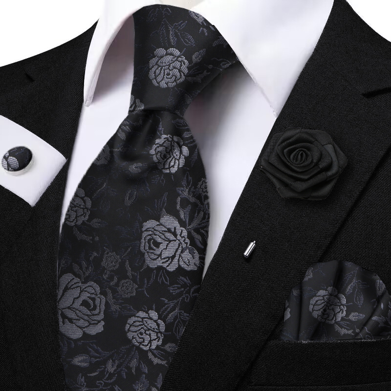 Men's Tie Set For Flower And P - Mens Grooming Kit Gift ulasan dan harga