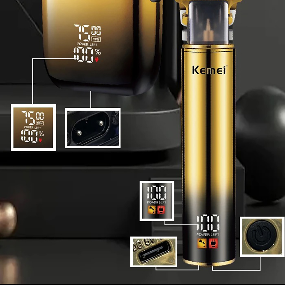 Kemei Hair Trimmer Electric Ra - Men'S Grooming Electric Trimmer ulasan dan harga