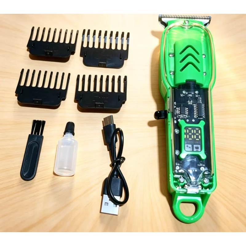 USB Rechargeable Transparent H - Men'S Grooming Electric Trimmer ulasan dan harga
