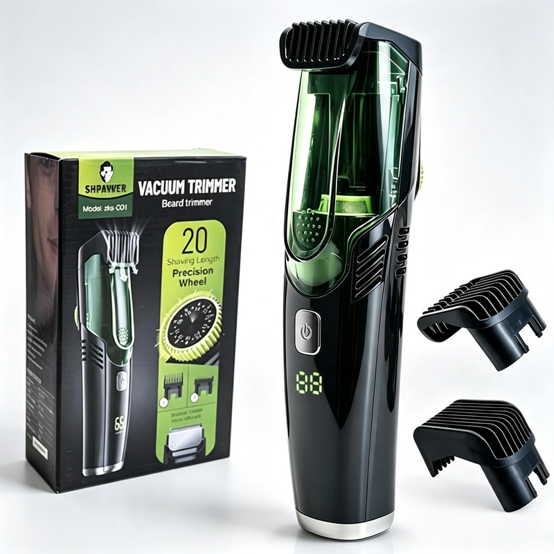 Cordless Men Beard Trimmer Rec - Men'S Grooming Vacuum ulasan dan harga