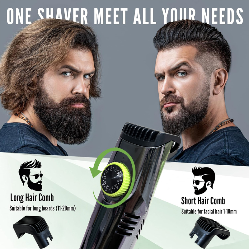Cordless Men Beard Trimmer Rec - Men'S Grooming Vacuum ulasan dan harga